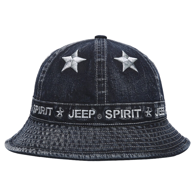 Unisex Custom Logo Cotton Bucket Hats Denim Summer Casual Embroidered Adjustable Cycling for Outdoor Sports Adult