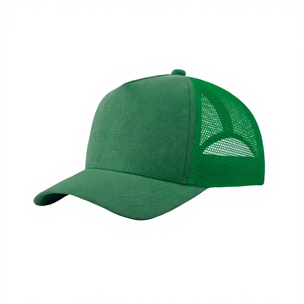 High Quality Customizable Suede Trucker Hat Breathable Mesh Back Sport Baseball Cap Adjustable Snapback Fashion Casual Unisex