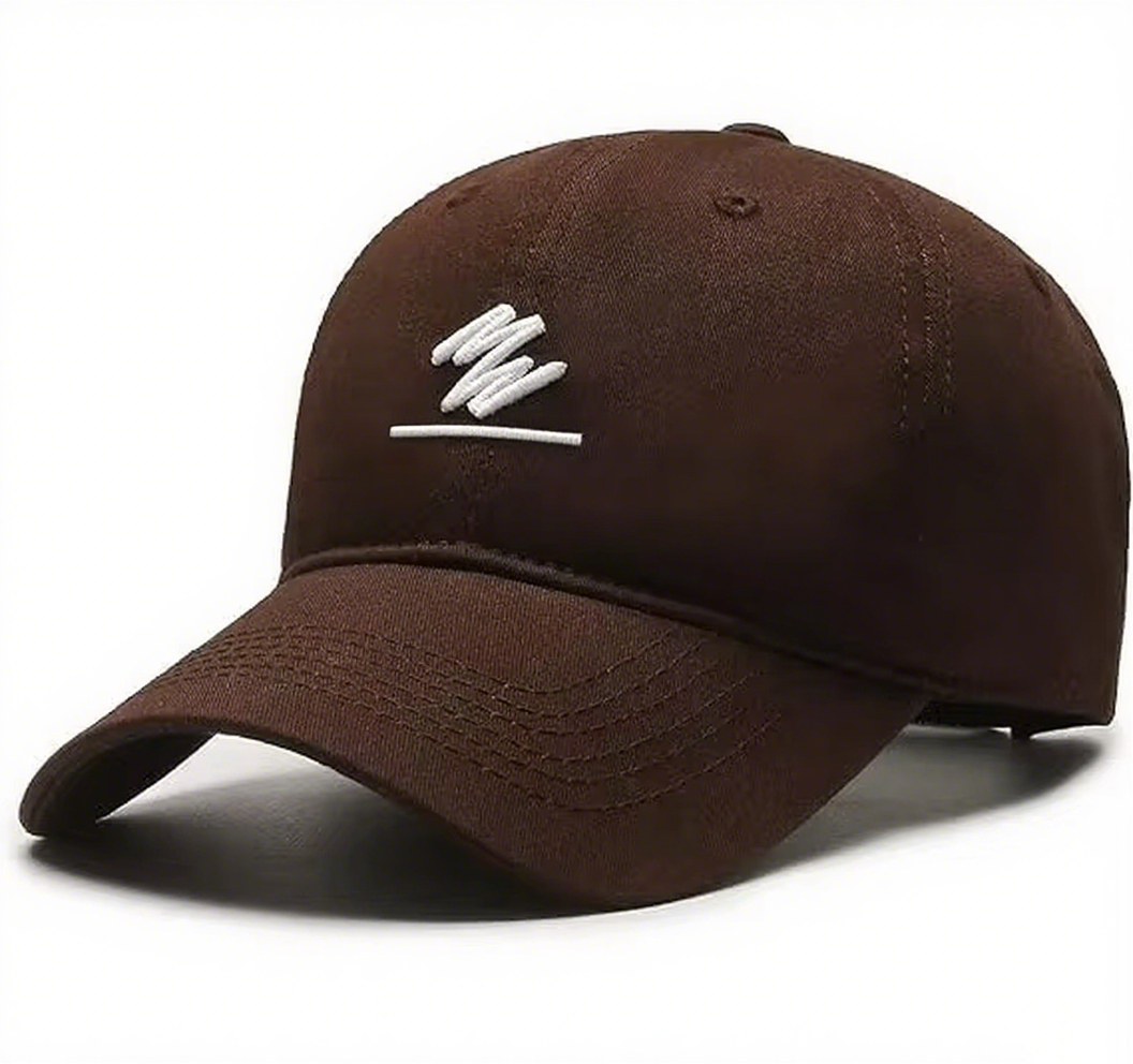 Customizable Brown 6-Panel Dad Hat Trendy Vintage Dobby Cotton Adjustable Baseball Cap with 3D Embroidered Logo