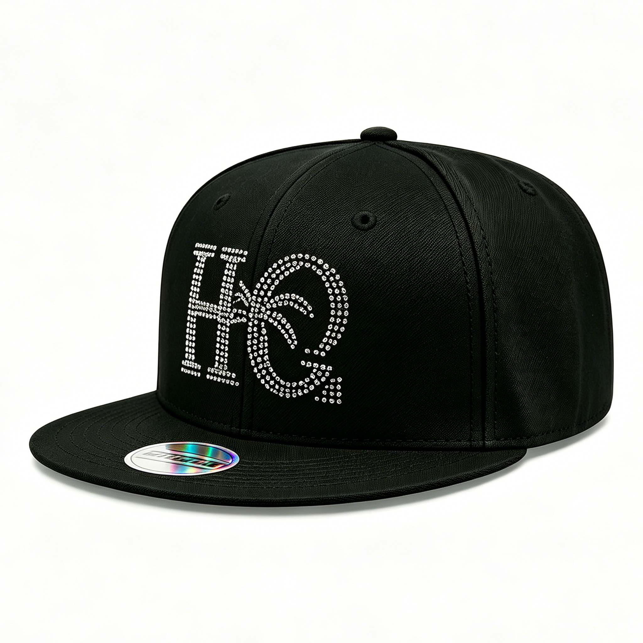 2026 New Arrival Rhinestone Drill Snapback Hat Wholesale Flat Bill Hip Hop Baseball Cap Bling Stone Embellished Street Headwear