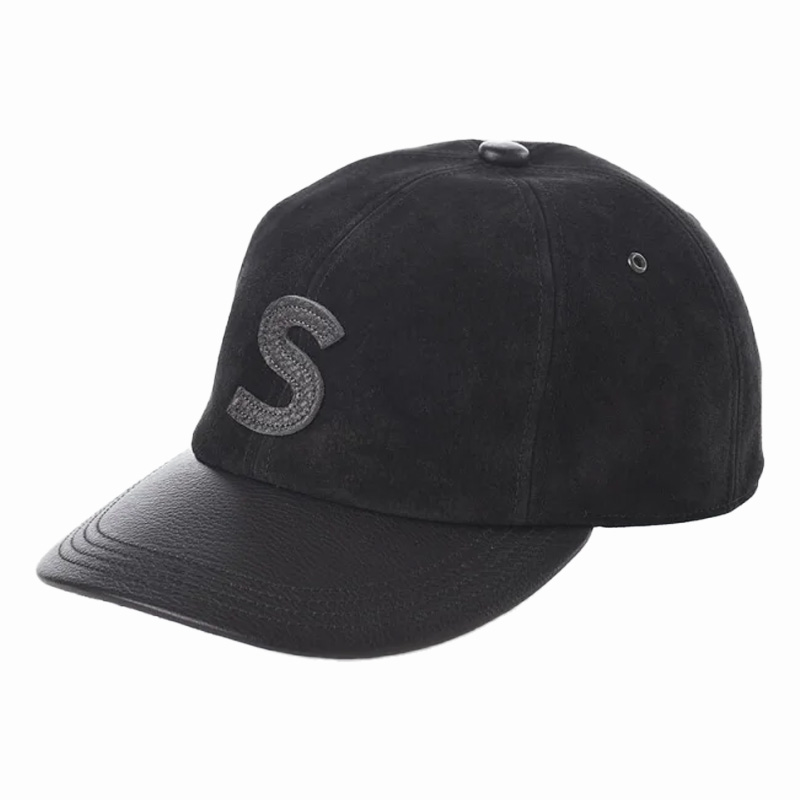 2026 New Spring/Fall Season 6-Panel Leather Cap Suede Crown Leather Patch Embroidery High Quality Adjustable Baseball Cap Common