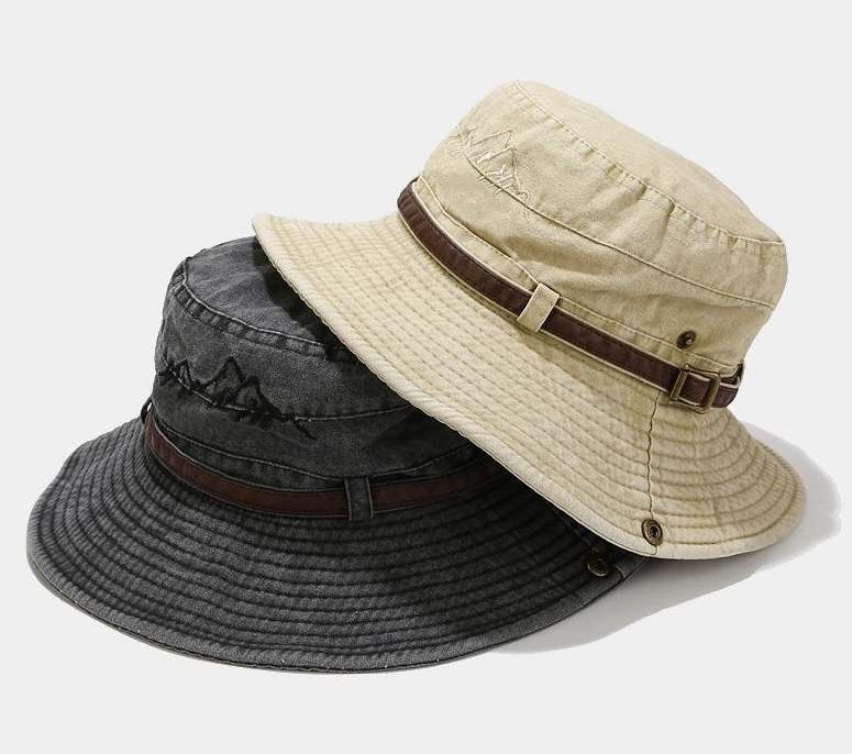 Outdoor Jungle Boonie Custom Logo Bucket Hat With Chin String Hunting Fisherman Hat