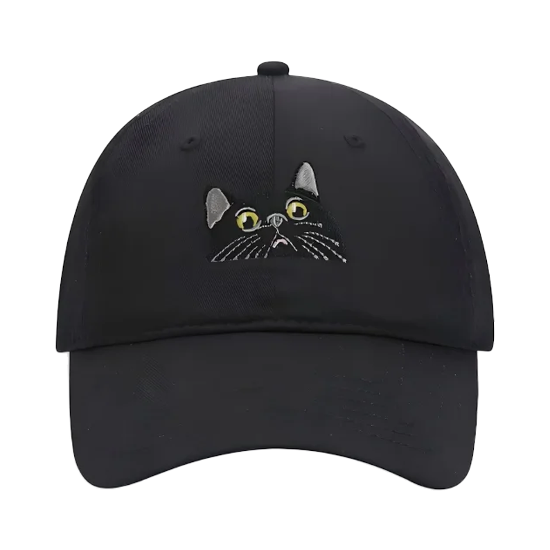 Premium Breathable Cotton 6-Panel Unisex Baseball Cap with Custom Logo Embroidery and Flat Brim for Outdoor Sports