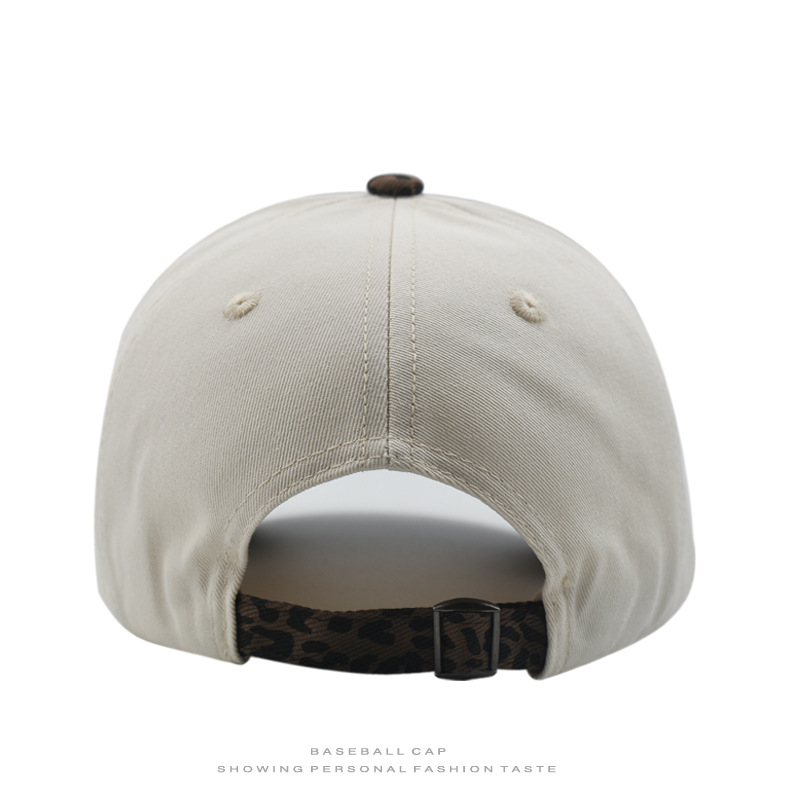 Three-dimensional Embroidered Letter Color-block Baseball Cap Embroidered for Both Men and Women