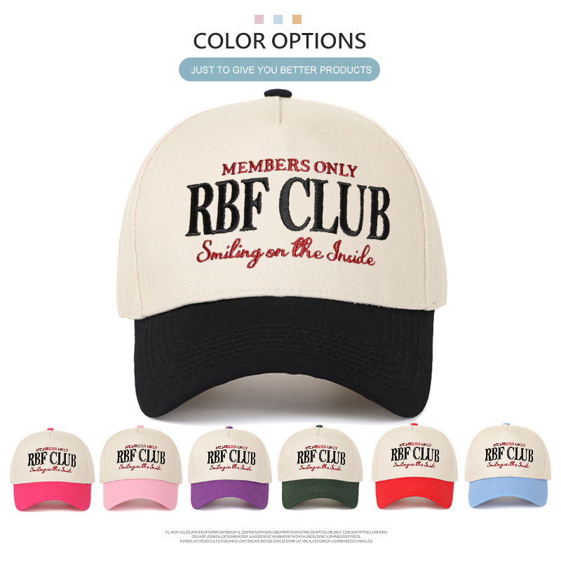 Colorful Patchwork Baseball Cap for Truck Drivers Embroidered for Men and Women Retro Style Hat