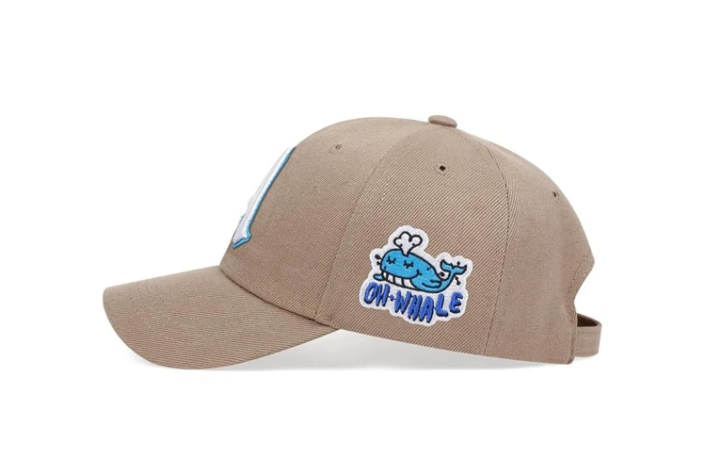 Custom 100% Cotton 6-Panel Baseball Cap Fashionable Sports Style 3D Embroidered Letter Logo Dot Puff Printing Method Sporty