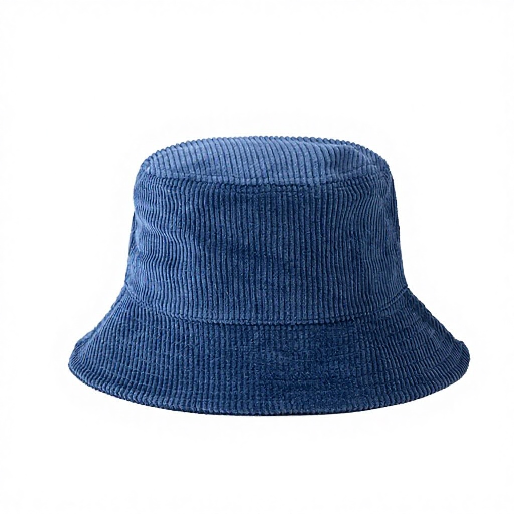 New Embroidered Pattern Corduroy Custom-made Fishermen's Hat with Retro Style Summer Unisex
