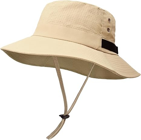 Uv Protection Breathable Mesh Bucket Hat for Men Women Outdoor Fishing Hiking Sun Hat With Adjustable Chin Strap