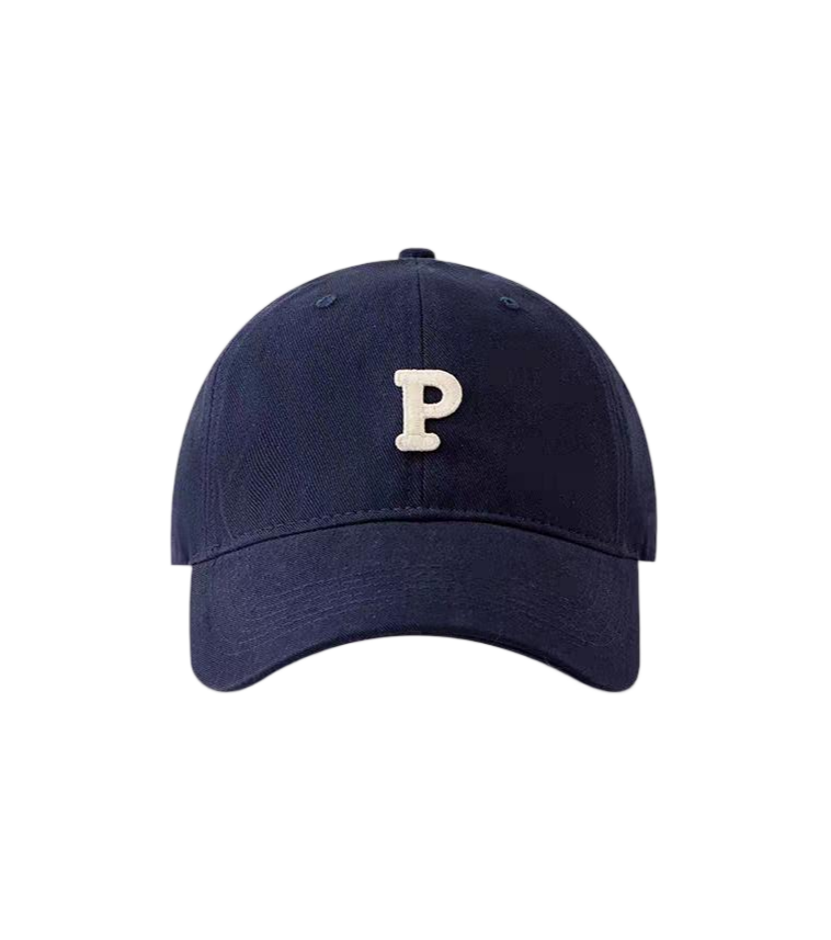 Flocking Embroidered Twill Baseball Cap American Retro Preppy Style Soft Top Adjustable Unisex Sun Hat with Letter Pattern