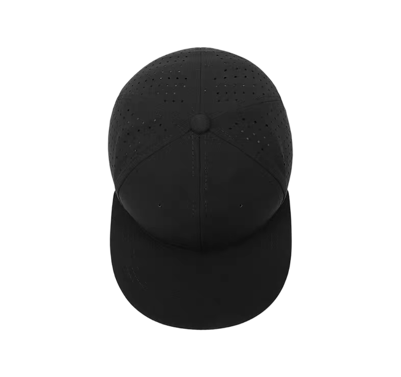 Black Waterproof Breathable Mesh Hip Hop Fashion Snapback Cap Outdoor Quick Dry Adjustable Flat Brim Baseball Hat