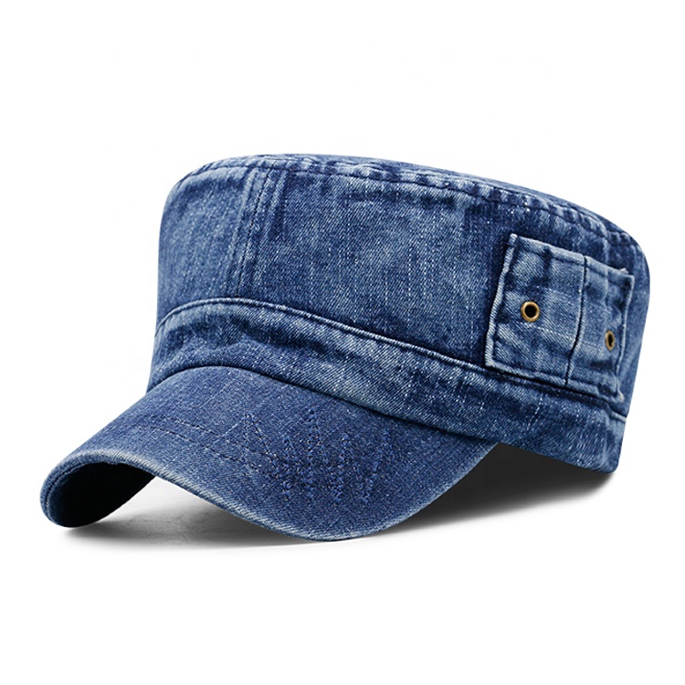 Hot Sale Character-Style Jeans Washed Caps for Outdoor Travel Casual Use for Cycling and Promotions