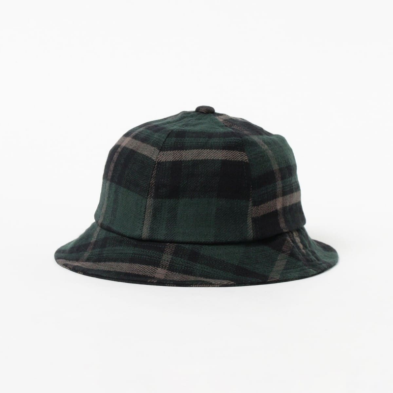 2026 Spring Festival High-Quality Cotton Bell-Shaped Checkered Casual Minimalist Bucket Hat