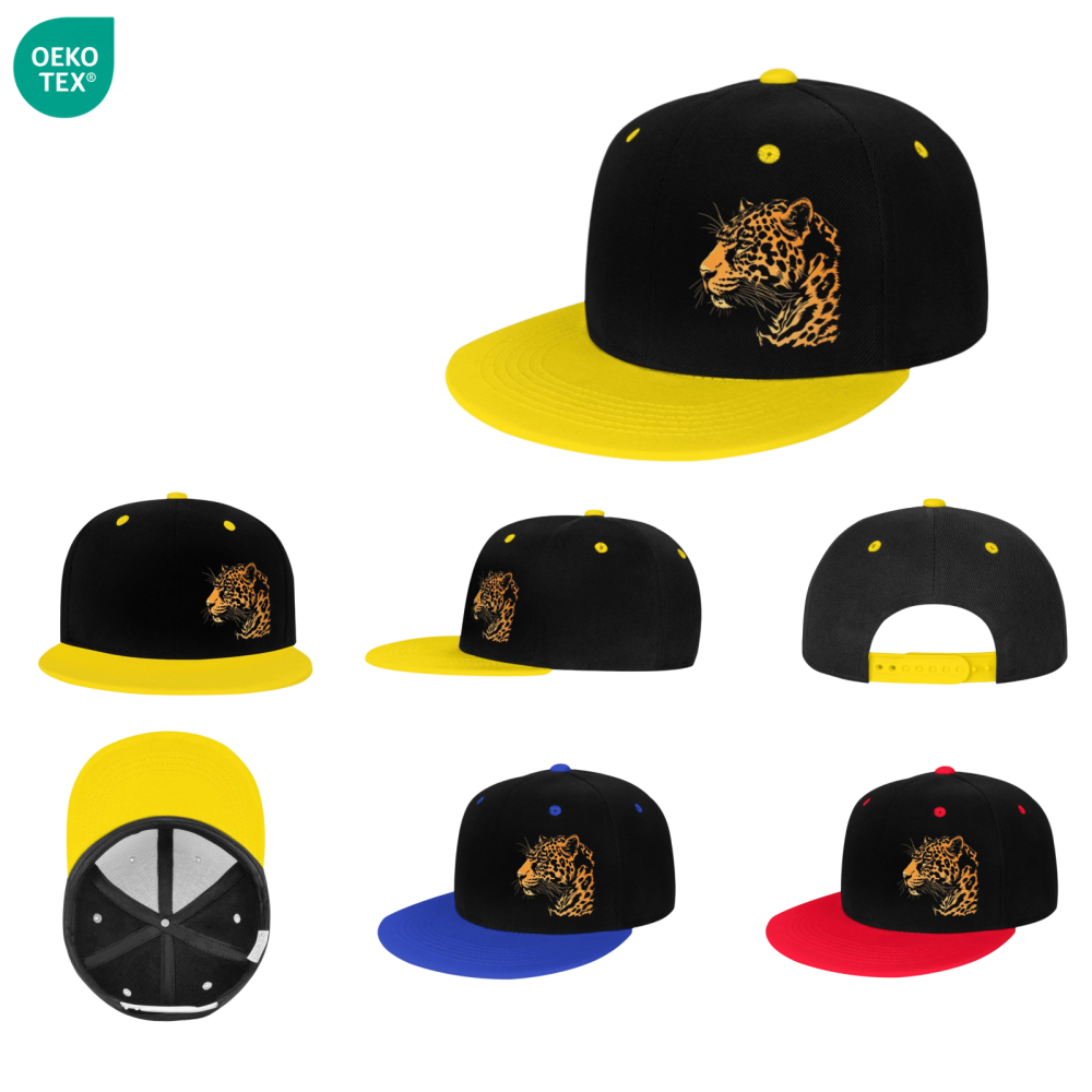 Unisex High Quality Two-Tone Snapback Cap Custom Logo Vintage Snapback Cap Hip Hop Style Fashionable for Casual Outdoor Use