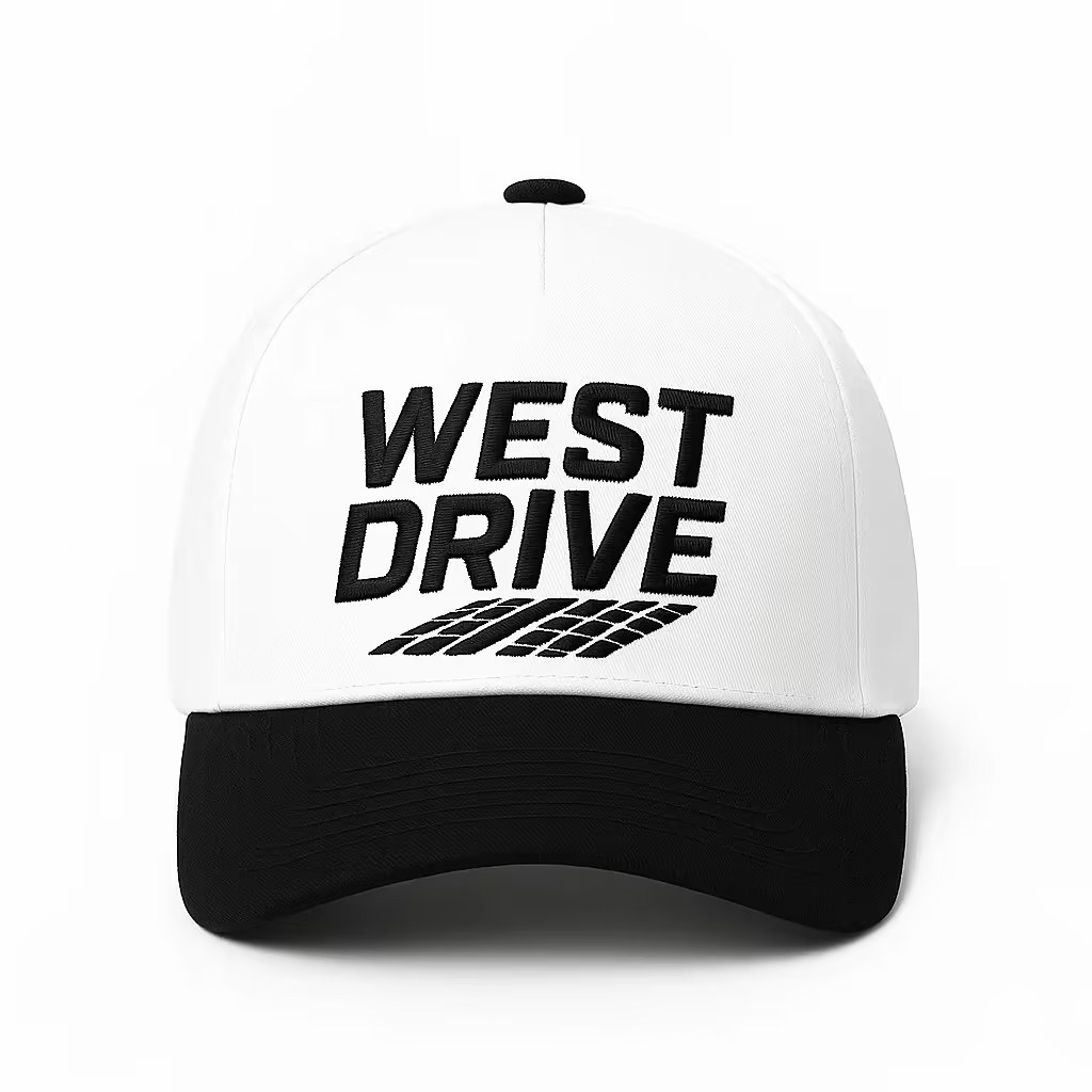 Custom  Embroidery  Baseball Cap Trucker Cap Two Tone Black White 5 Panel Snapback Hats Wholesale for Men Women