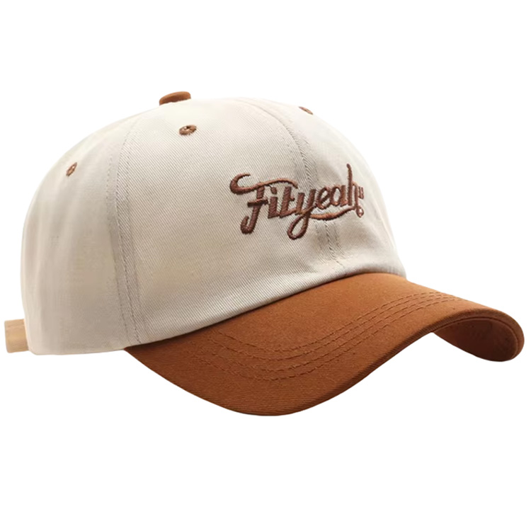 Vintage Cotton Curved Dad Hat Fashion Double Tone Sport Baseball Cap with Custom Logo Leopard Pattern Embroidery Sunshade Style
