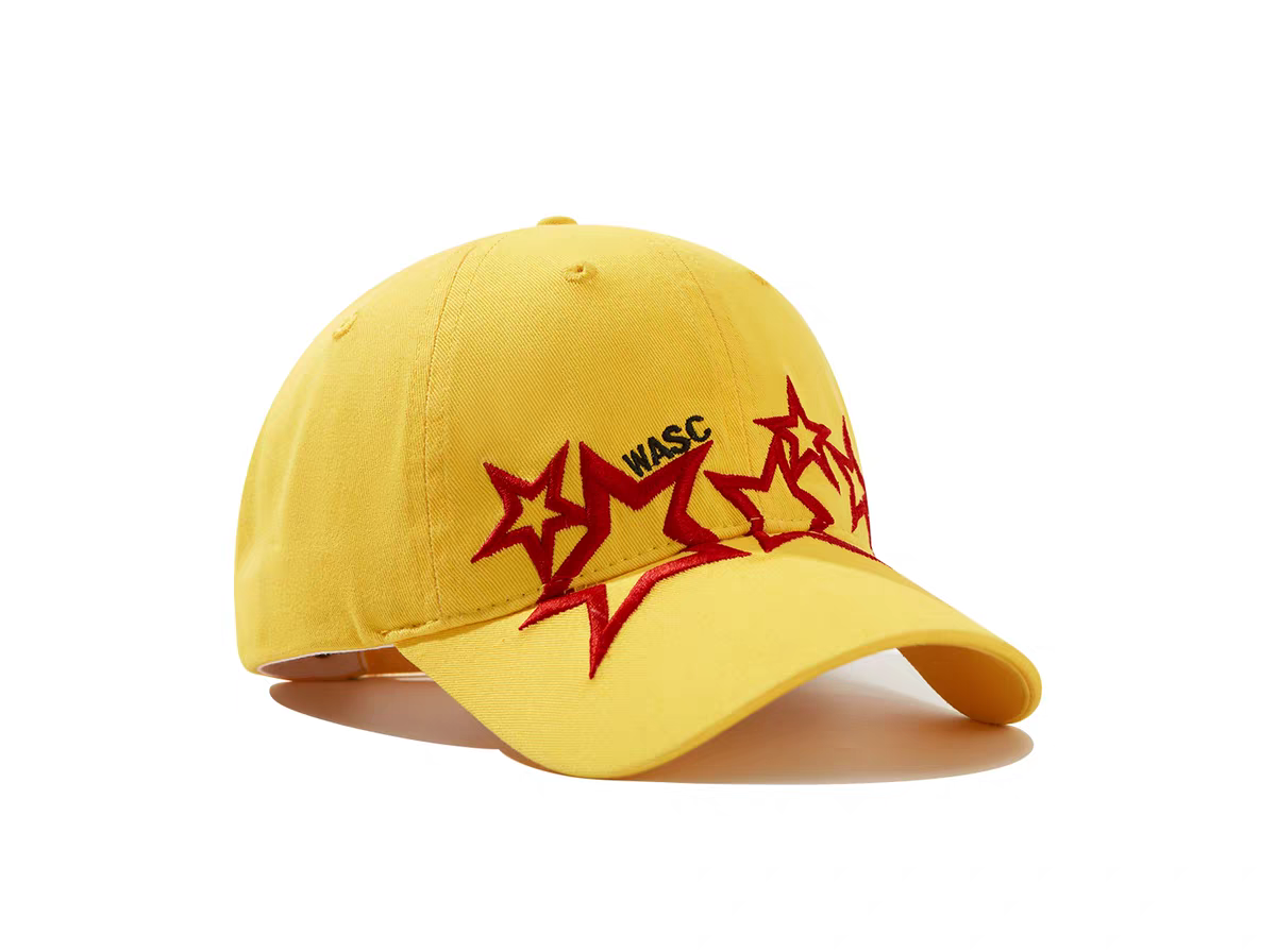 Letter Star Embroidered Twill Dobby Street Style Casual Baseball Cap Unisex Versatile Adjustable Strap Sun Duckbill Common