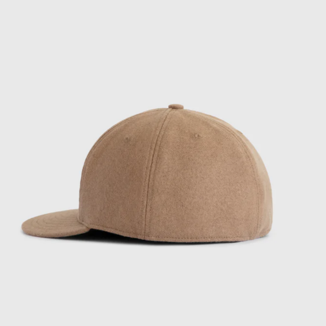 2026 New Fashion 5 Panel Unisex Flat Bill Snapback Hats Melton Wool Fabric Adjustable Size Unstructured Snapback Caps