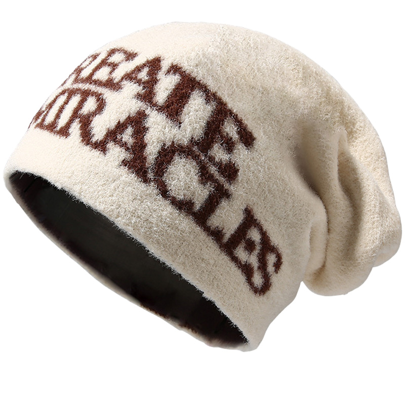Winter and Autumn Knitted Hats Japanese-style Women's Hats Trendy for Keeping Warm and Providing Insulation