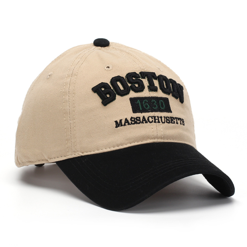 New Multi-color Letter Baseball Cap - American Retro Sun protection Hat