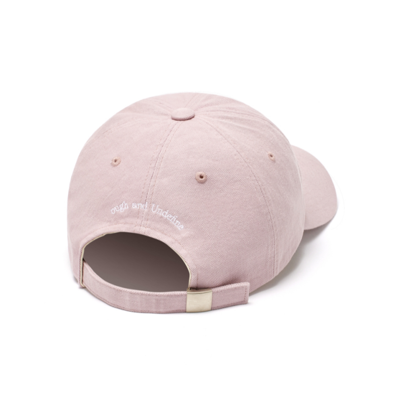 2026 New Arrival: High-Quality Summer Cotton Pink Baseball Cap with Embroidered Logo and Metal Back Buckle (6-Panel)