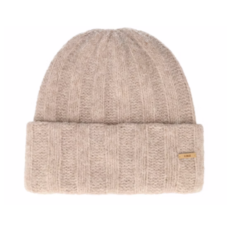 High Quality Custom Designer Acrylic Beanie Fashionable Winter Beach Travel Wear Men Women Knitted Skull Cap Letter Pattern Bows