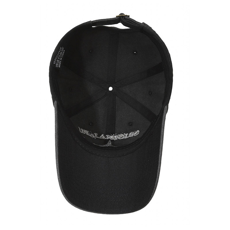 American-style Hip-hop Shark Baseball Cap Classic Distressed Vintage Water Washed Denim Casual Sun protection Hat