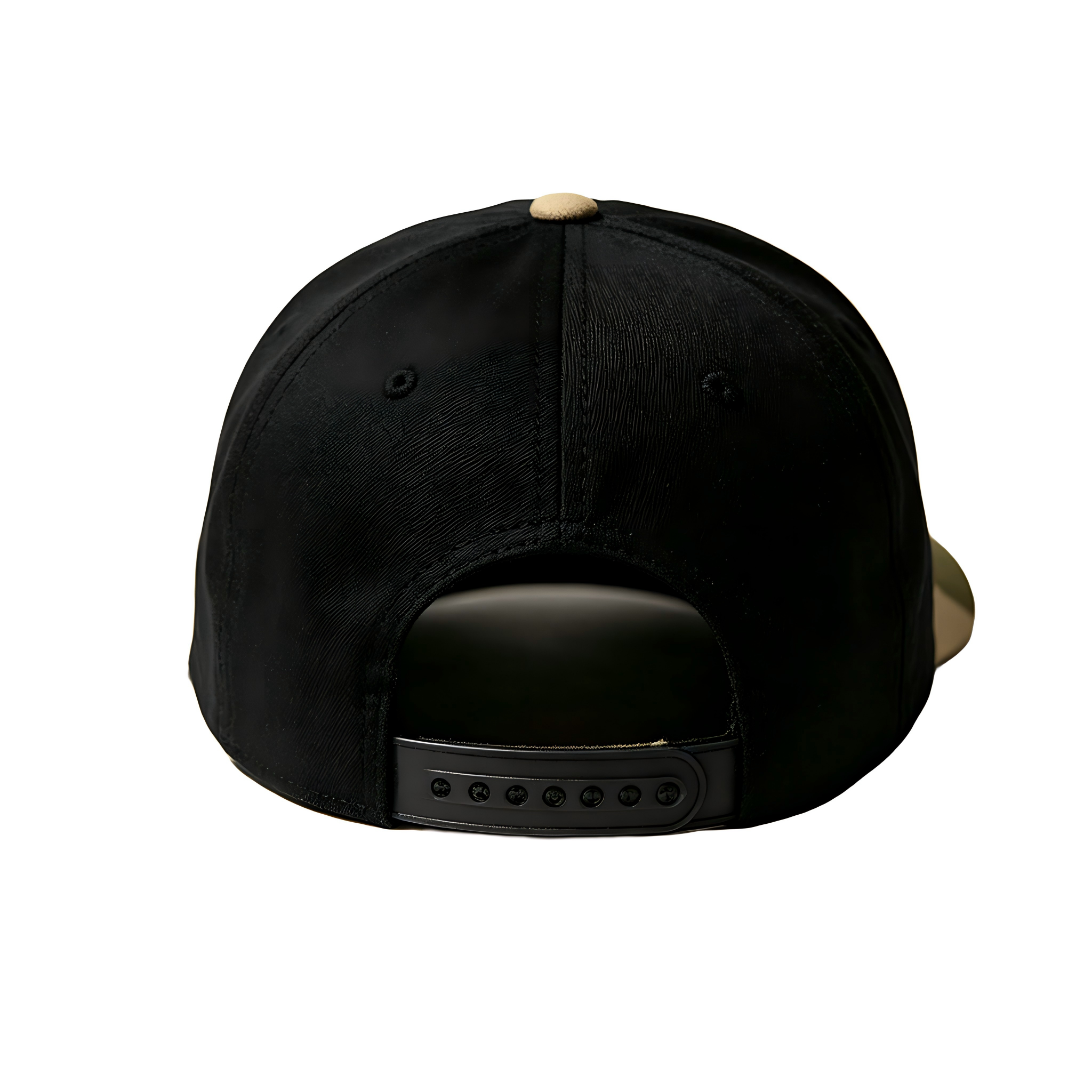 Vintage Black Snapback Cap Sustainable Recycled Polyester Flat Brim Hat Custom Adjustable Casual Baseball Cap for Men Women