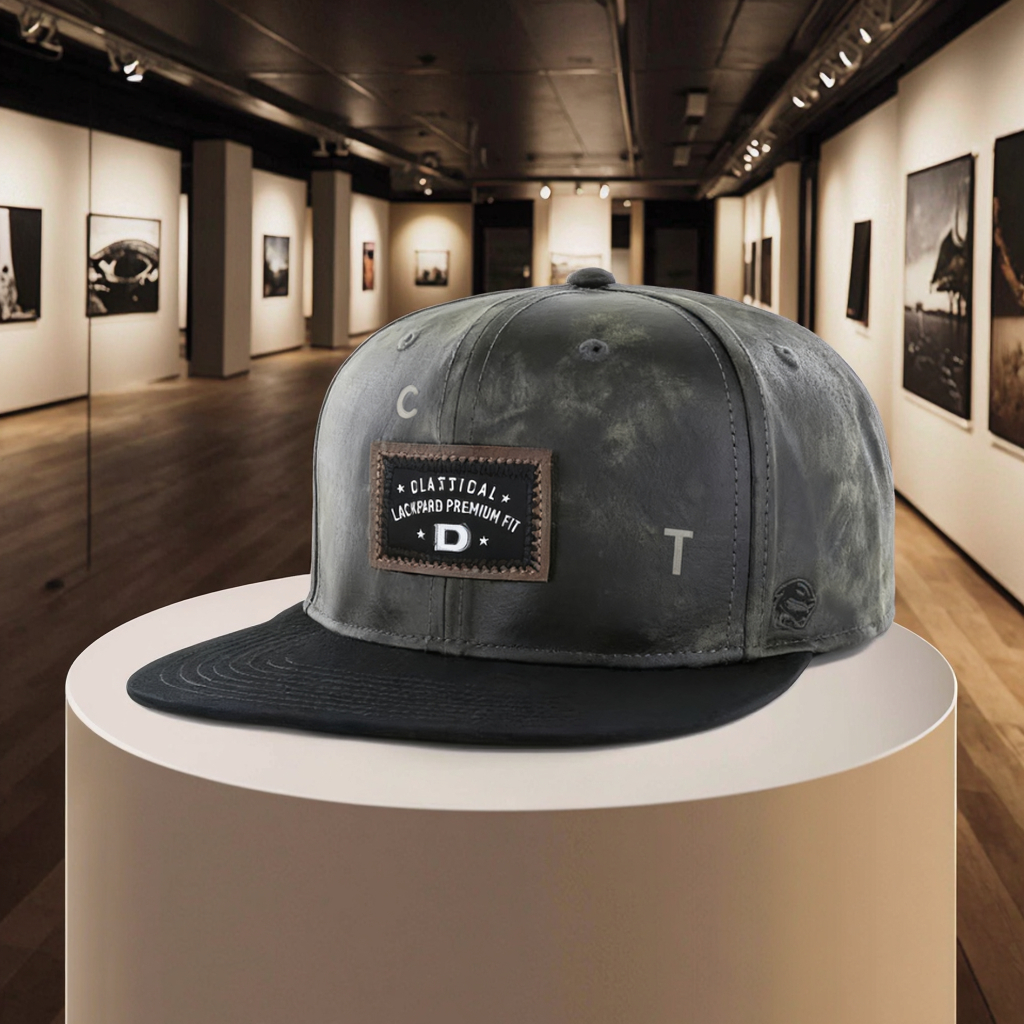 Custom Logo Unisex Blank PU Leather Patch Embroidery Snapback Cap Hats High Quality Distressed Fabric Snapback Hat