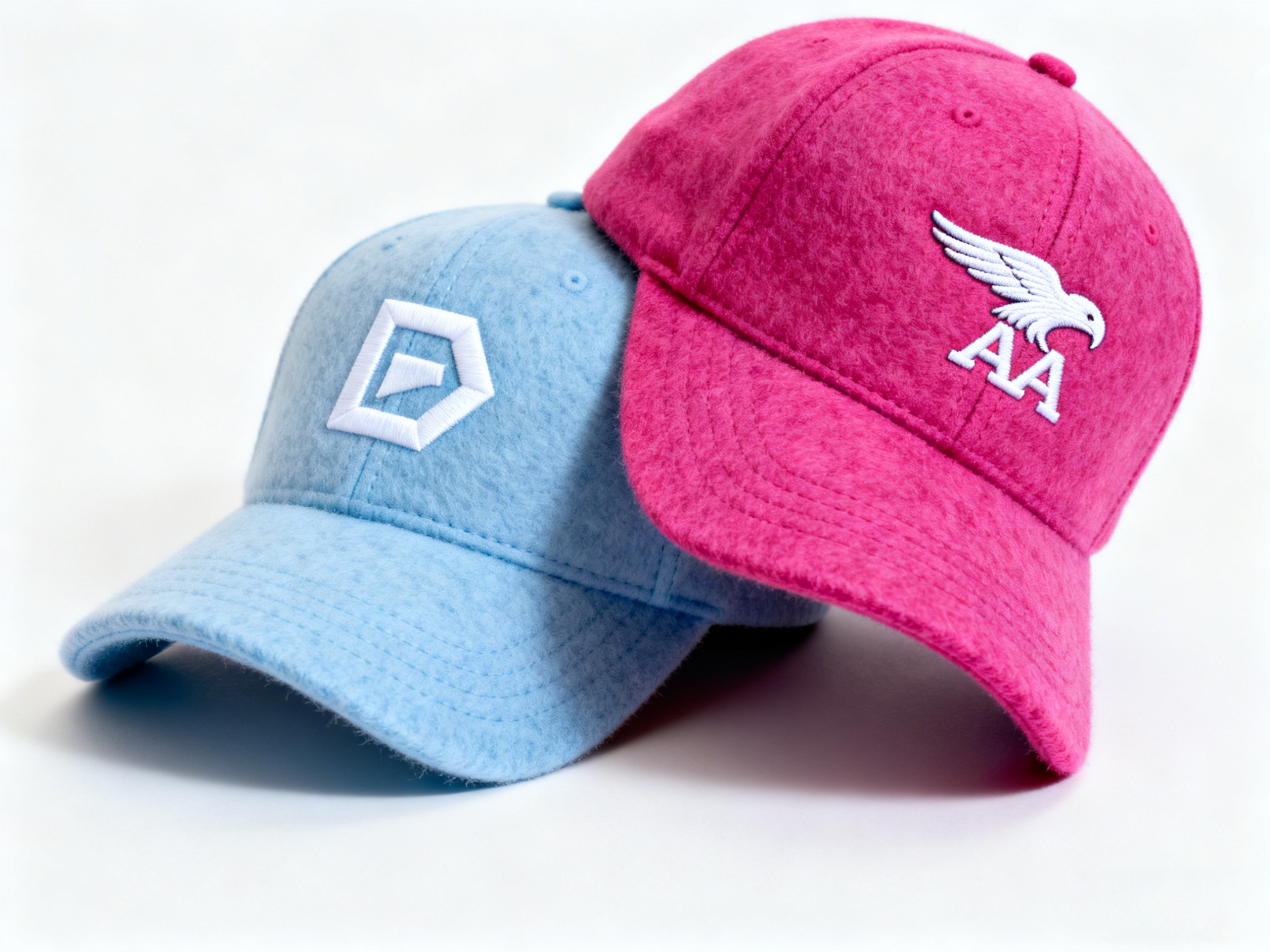 Custom Embroidered Gray Snapback Adjustable Wool Blend Baseball Cap