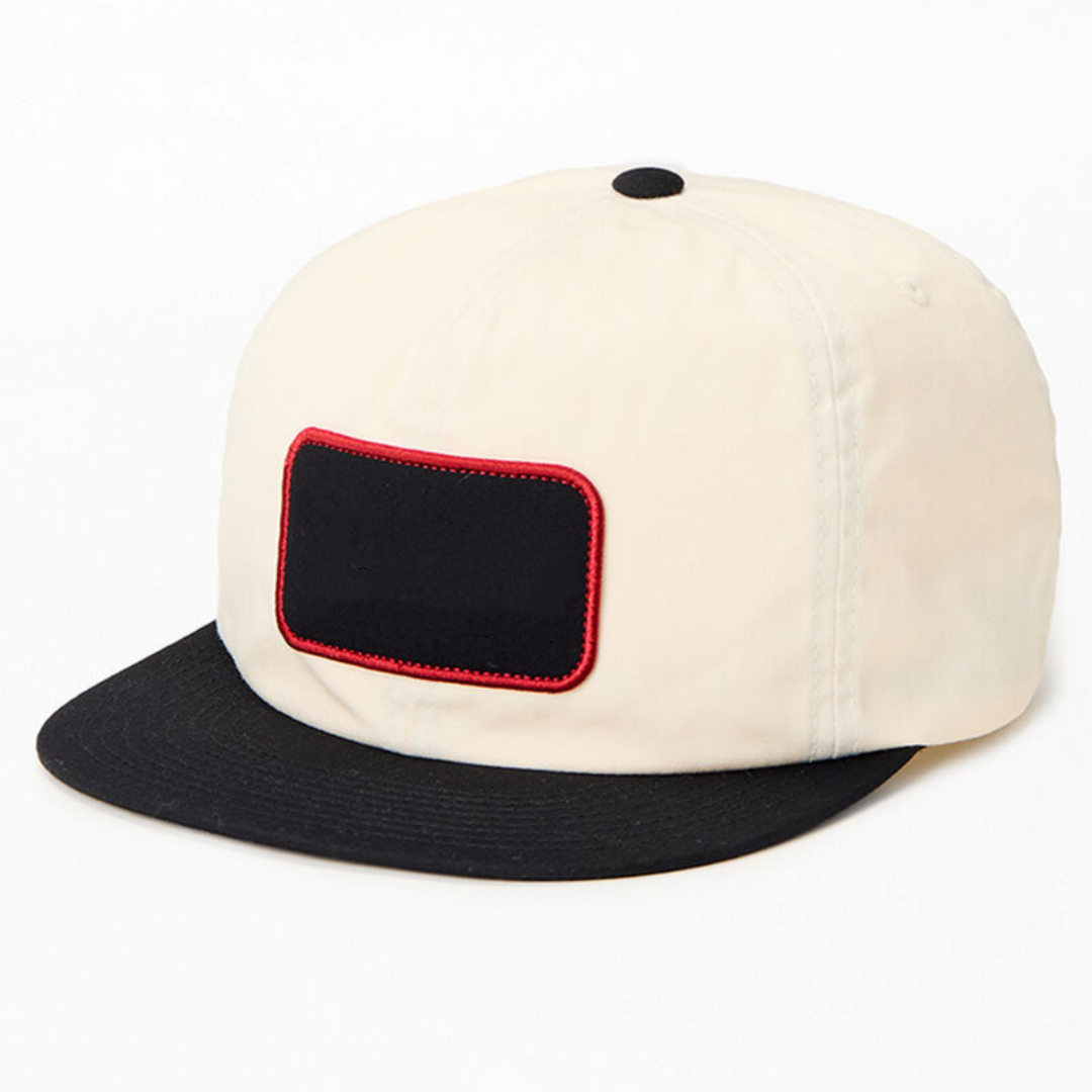 Custom Logo 2-Color 6 Panel Polyester Trucker Hat Frame Curved Edges Various Colors Patch Embroidery Performance Winter Beach