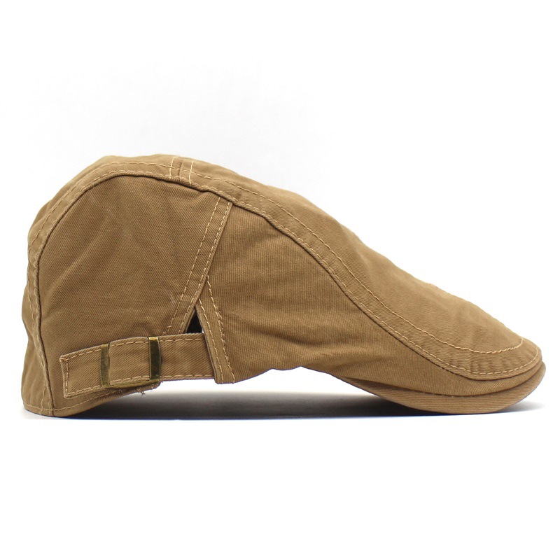 Good Quality Classic Vintage Cotton Newsboy Hat Adjustable Metal Band Ivy Cap for Casual Sports and Summer/Winter Season