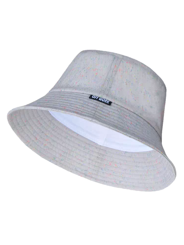 Speckled Yarn Casual Bucket Hat Korean Small Label Design Unisex Outdoor Travel Daily Polyester/Cotton All Seasons Sun
