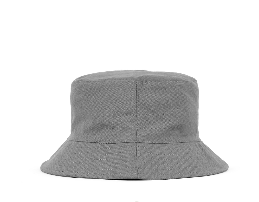 All-cotton Canvas Adjustable Bucket Hat with Cartoon Pattern Outdoor Use 3D Embroidery Logo and Pocket Detail