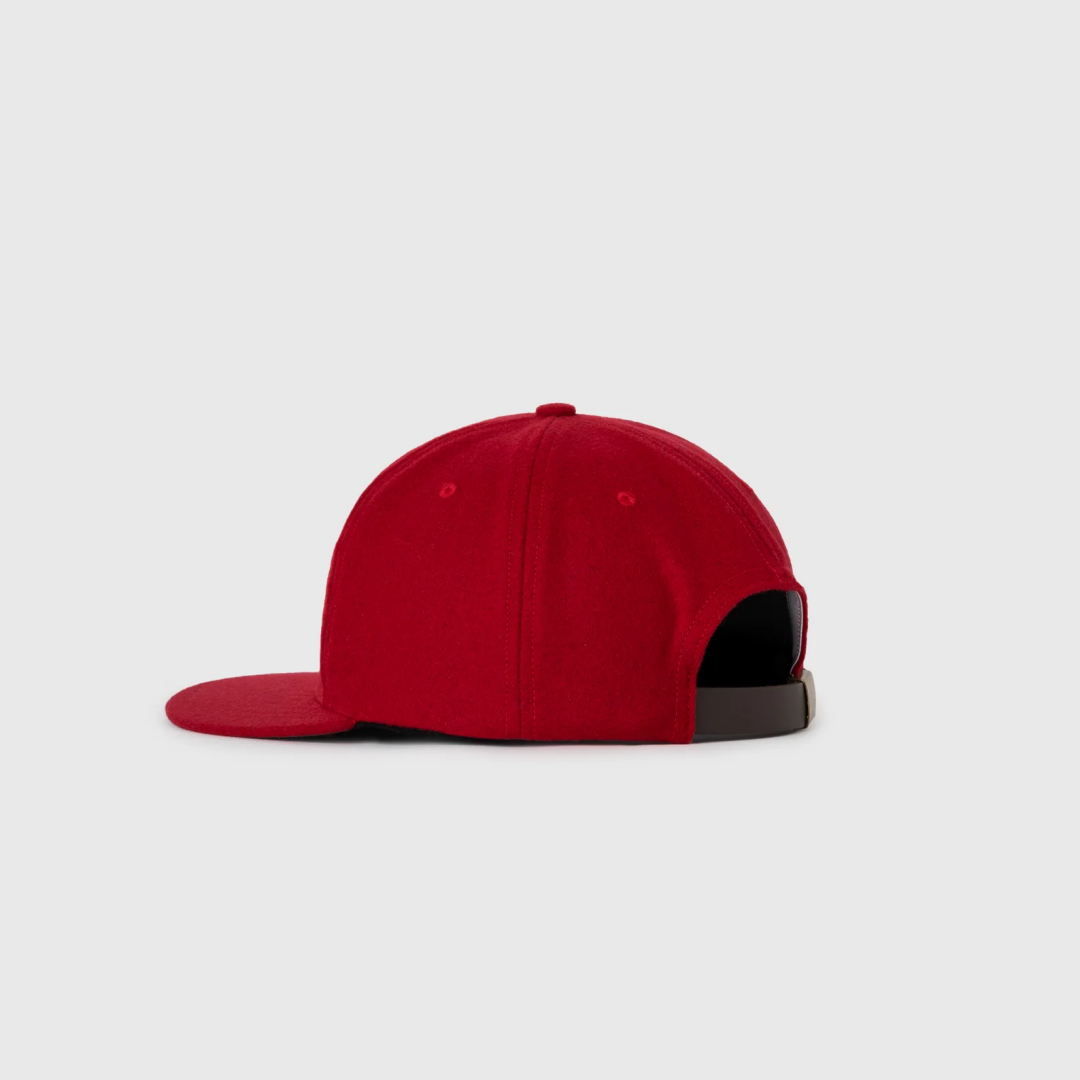 Premium 6 Panel Two Tone Woolen Snapback Cap Vintage Flat Brim Melton Wool Snapback Hat