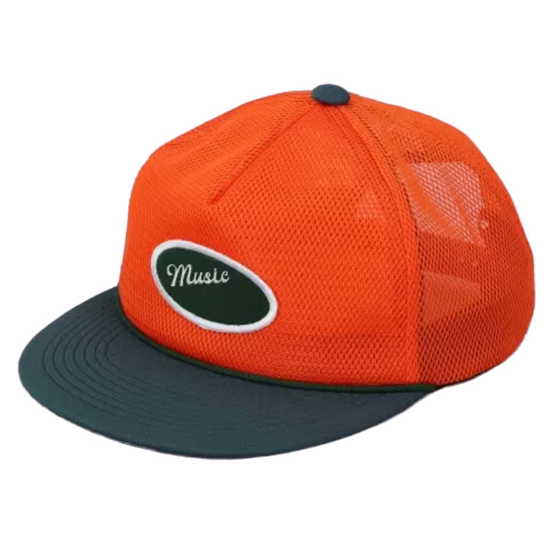 2026 New High-Quality Cap Visor Strap Patch Logo Vintage Adjustable Nylon Polyester Material Comfortable Breathable 5-Panel Cap