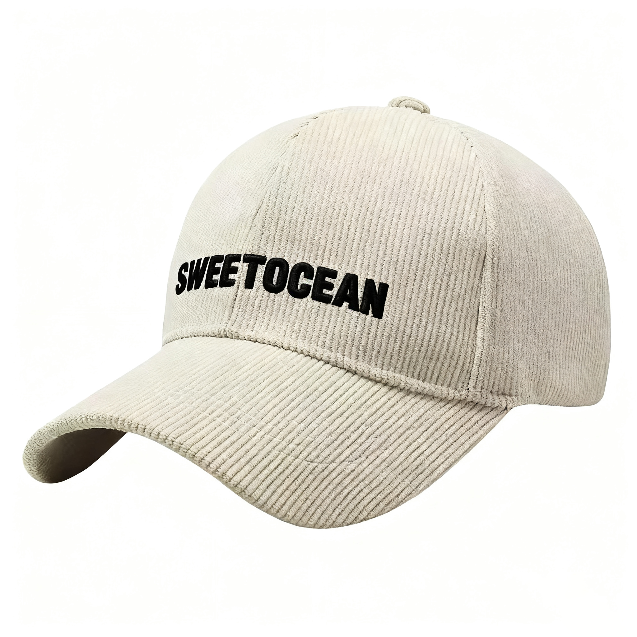 High Quality Custom Corduroy Baseball Cap for Men and Women Embroidery Sporty Style for Outdoor Daily Use