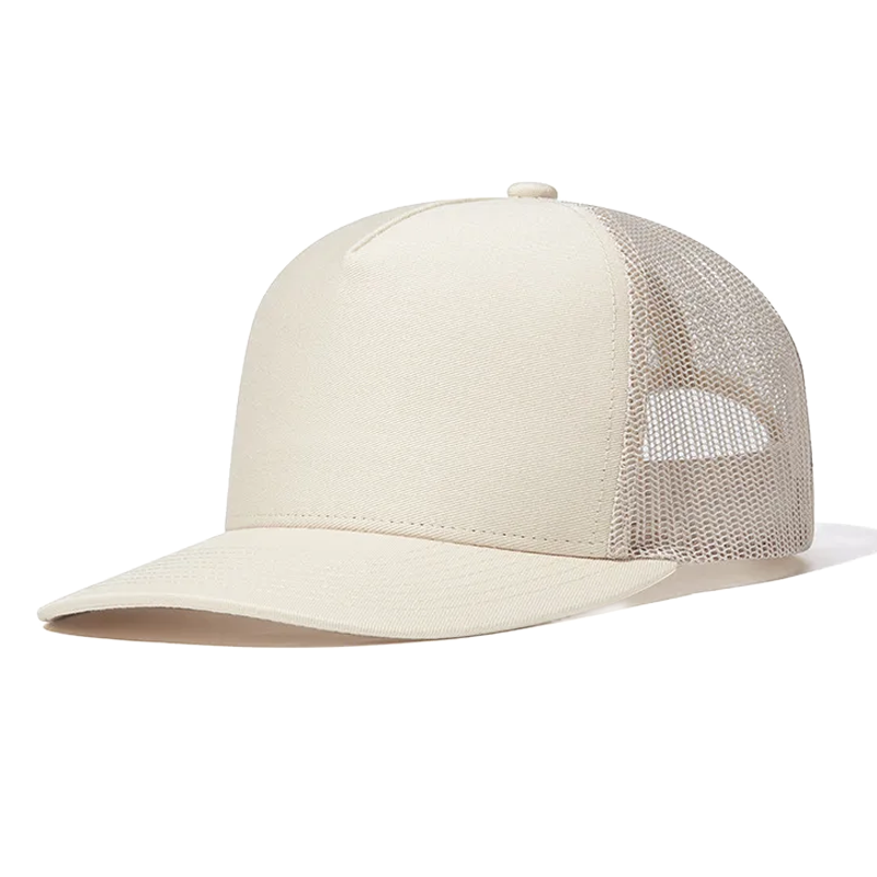High Quality Custom Embroidered Five Panel Trucker Mesh Hats Vintage Style Hip Hop Caps Dongguan Wholesale