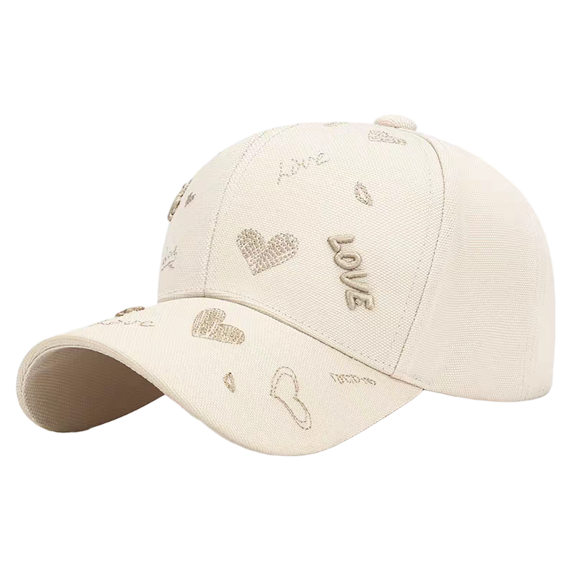 3D Embroidery Twill Baseball Cap Soft Adjustable Casual Street Style Sporty Sun Hat Unisex Fashionable