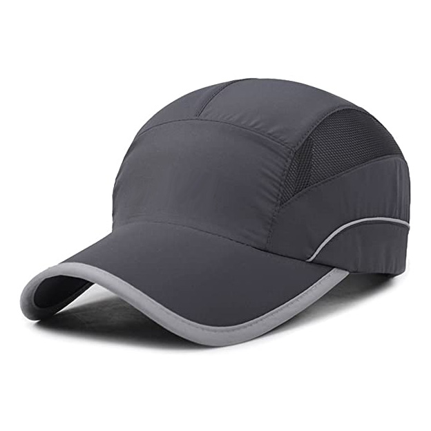 Custom Polyester Waterproof Mesh Sports Hat Baseball Cap Dry Fit Running Hat