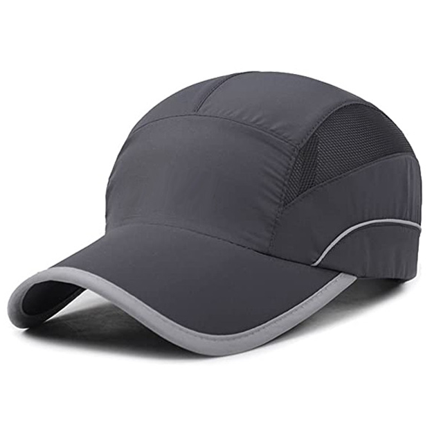 Custom Polyester Waterproof Mesh Sports Hat Baseball Cap Dry Fit Running Hat