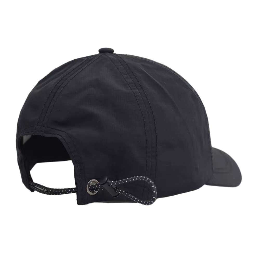 Quick Dry 100% Polyester Vintage Sporty Baseball Cap Lightweight Breathable Drawstring Adjustable Dad Hat Unisex Outdoor Sun Hat