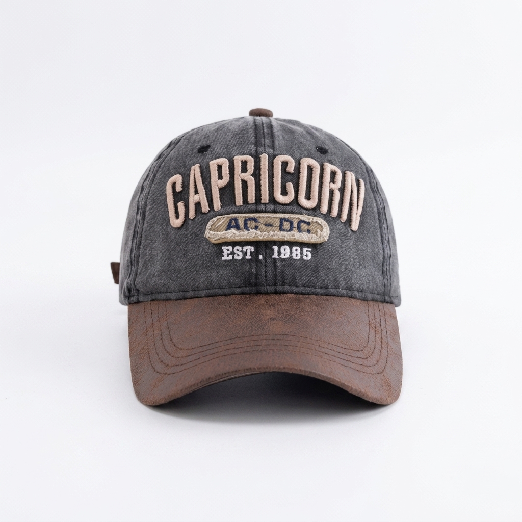 American Style Hat - Retro Color-matched Soft-top Baseball Cap