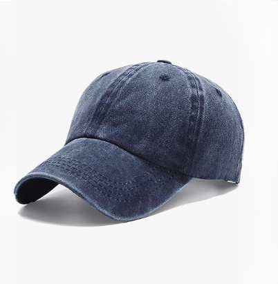 Vintage Washed Distressed Cotton Twill Baseball Cap Sporty Unstructured Low Profile Dad Hat Common Fabric for Casual Streetwear