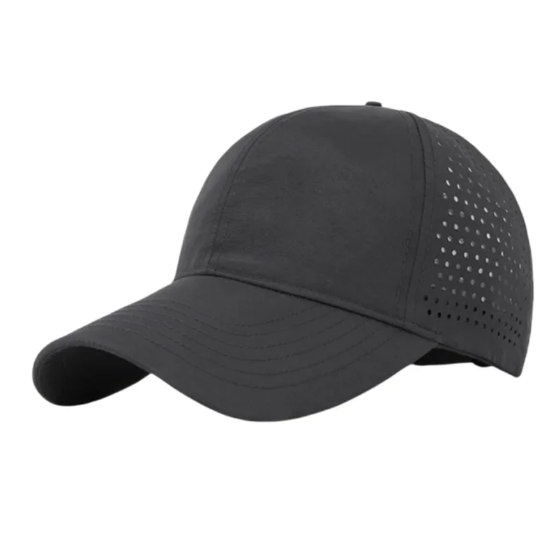 Comfortable Black Polyester Trucker Cap Custom Breathable Mesh Hat for Sports Casual & Outdoor Activities