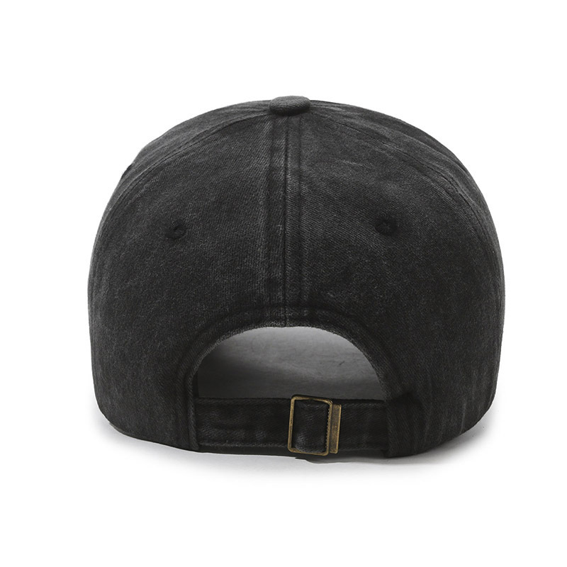 American-style Hip-hop Shark Baseball Cap Classic Distressed Vintage Water Washed Denim Casual Sun protection Hat