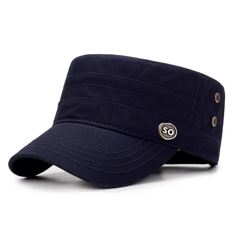Wholesale Custom Logo Classical Soft Comfortable Curve Brim Flat Top Caps