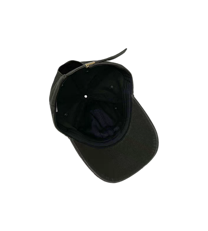 Black Washed Distressed Baseball Cap American Street Letter Printed Soft Top Adjustable Unisex Dad Hat