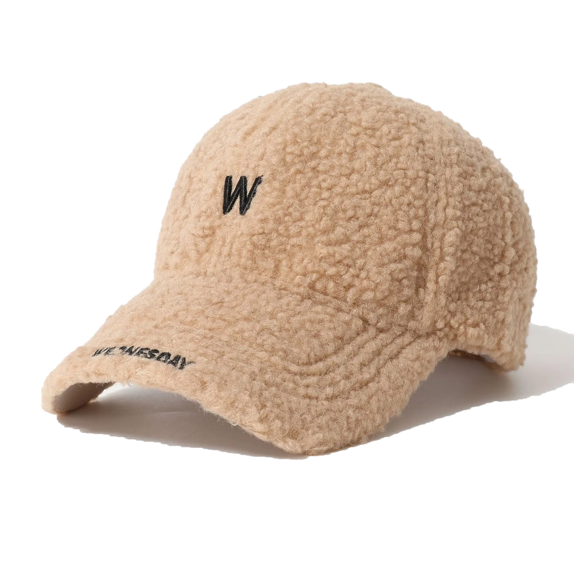 2026 New Model Customized Wool 6-Panel Letter Baseball Cap High Quality 6-Piece Warmth-Resistant Thick