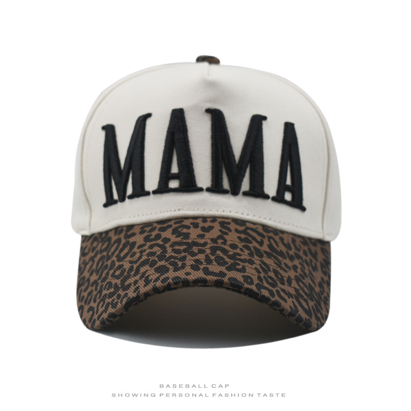 Three-dimensional Embroidered Letter Color-block Baseball Cap Embroidered for Both Men and Women