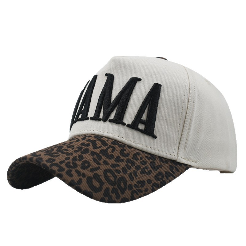 Three-dimensional Embroidered Letter Color-block Baseball Cap Embroidered for Both Men and Women